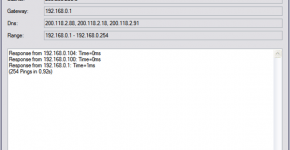 IP-Address Range Pinger - Interfaz