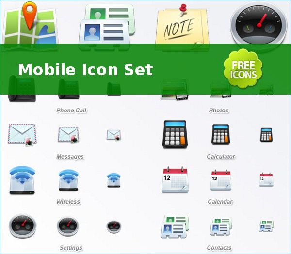 mobile icon. mobile icon.set 3 Colecciones