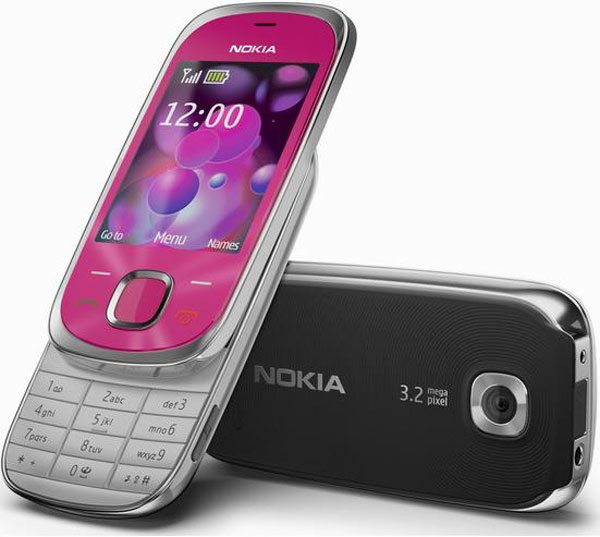celular nokia rosa. slider rosa Nokia 7230: Un