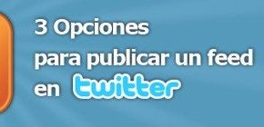 Publicar feeds en Twitter