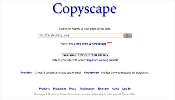 Copyscape 9 Servicios web para detectar contenido plagiado