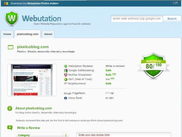 Webutation 14 Servicios web gratuitos para webmasters