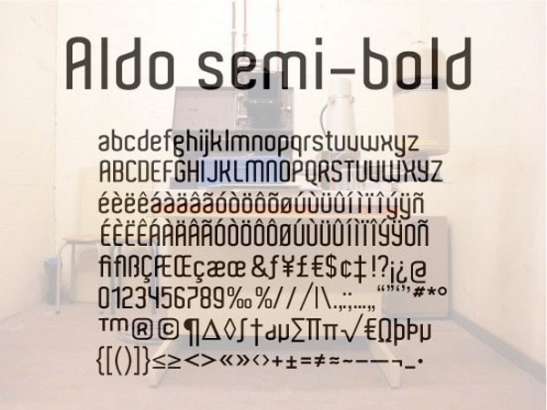Aldo font