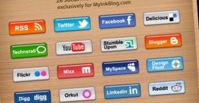 TabIcons - 28 Social Media Buttoms
