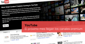 YouTube canales premium