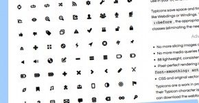 Typicons iconos vectoriales gratuitos con archivos fuentes
