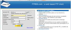 FTPBIN cliente de FTP web