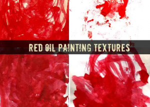 Red Oil Painting Textures 