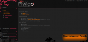 Piwigo - Panel de administración