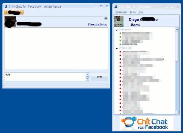chit-chat-facebook-interfaz