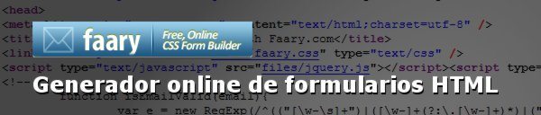 Faary - Generador online de formularios HTML