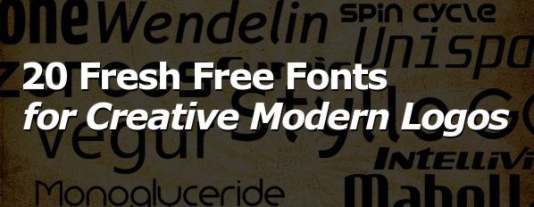 20 Free Fonts for Creative Modern Logos