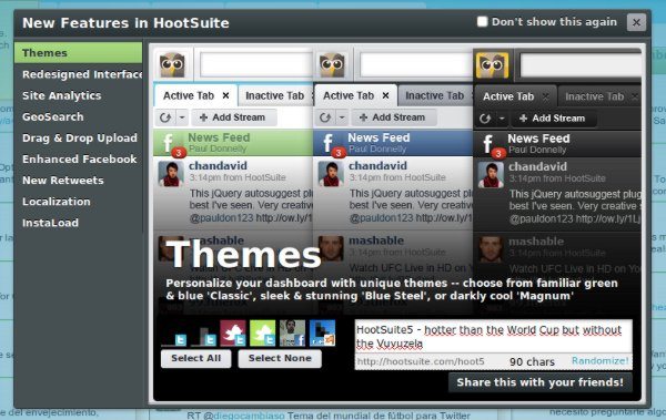 HootSuite 5 - Nueva versión con HTML%