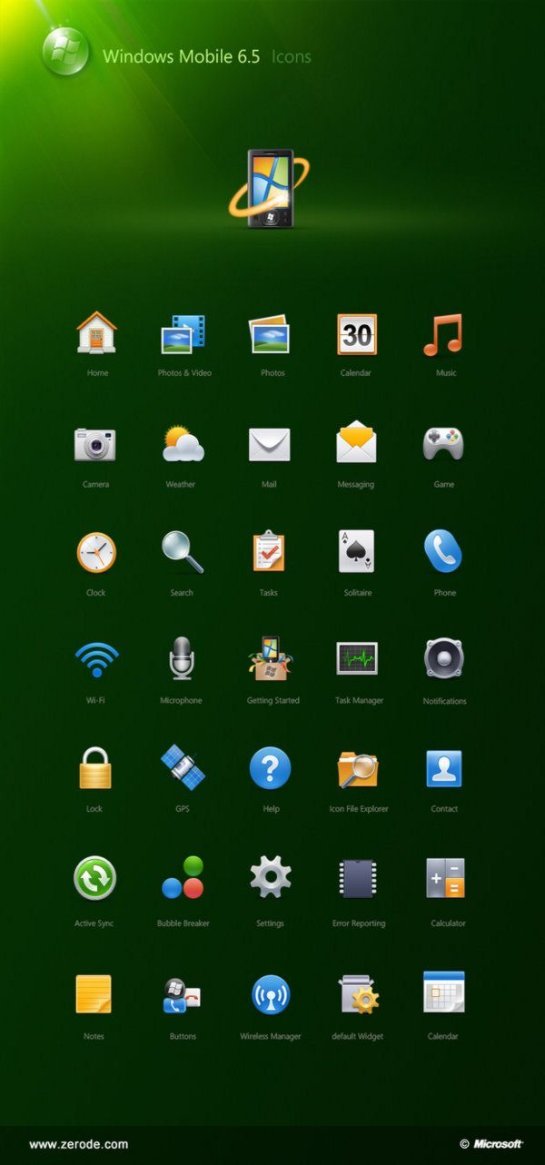 Icons for Windows Mobile