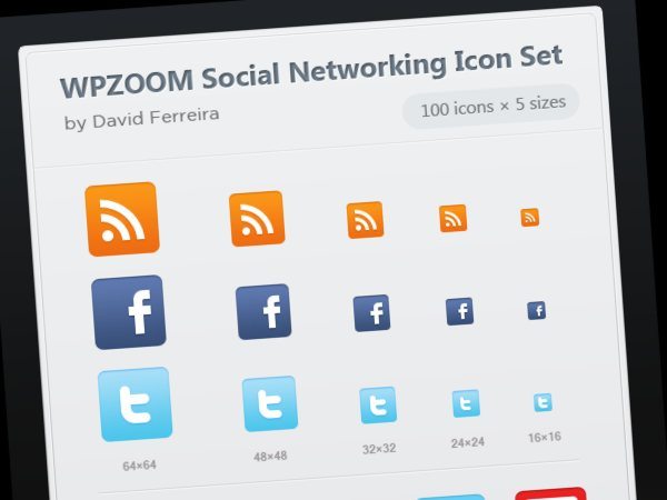 WPZOOM Social Networking Icon Set