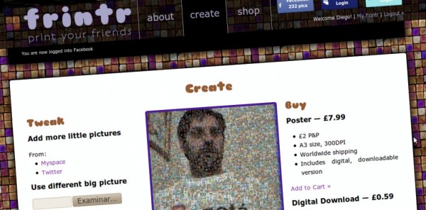 frintr - Servicio web para crear fotomosaicos
