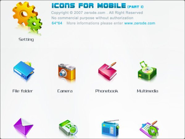 Icons for mobile