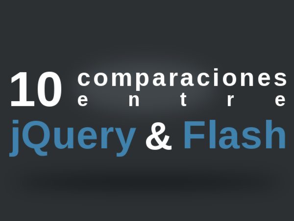 10 comparaciones entre jQuery y Flash