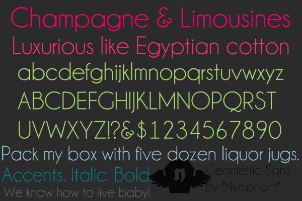 Champagne-&-Limousines-free-fonts