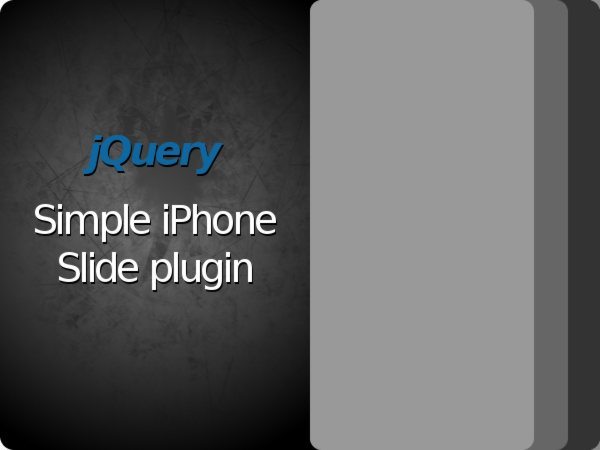 jQuery Simple iPhone Slide plugin