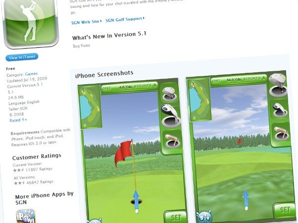 SGN Golf-free-iPhone-game