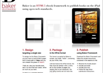 Baker - framework HTML5 para crear ebooks para el iPad de Apple