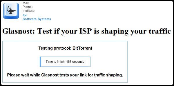 Glasnost - Prueba online para detectar si el ISP está limitnado la velocidad de descargas