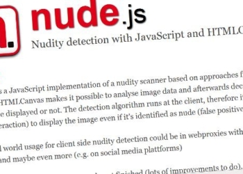Nude.js - biblioteca Javascript para detectar imagenes con nudismo
