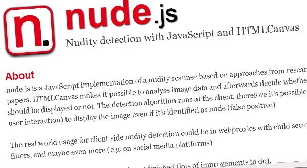 Nude.js - biblioteca Javascript para detectar imagenes con nudismo