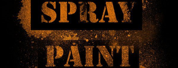 Spray paint Photoshop brushes set