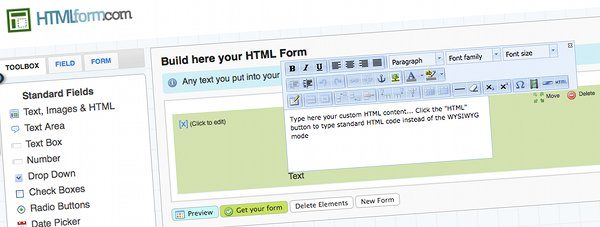 htmlform.com - Editor de formularios HTML