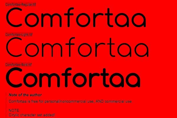 Comfortaa - free font
