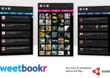 tweetbookr - Cliente para redes sociales (Facebook, Twitter, Flickr)