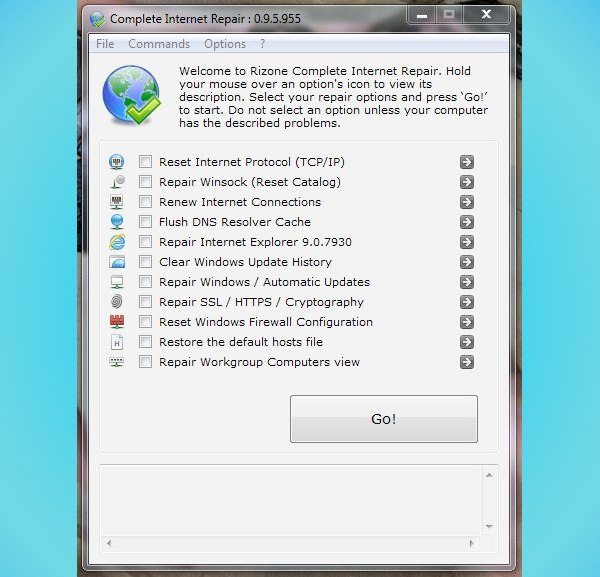 Complete Internet Repair - aplicacion gratis para Windows