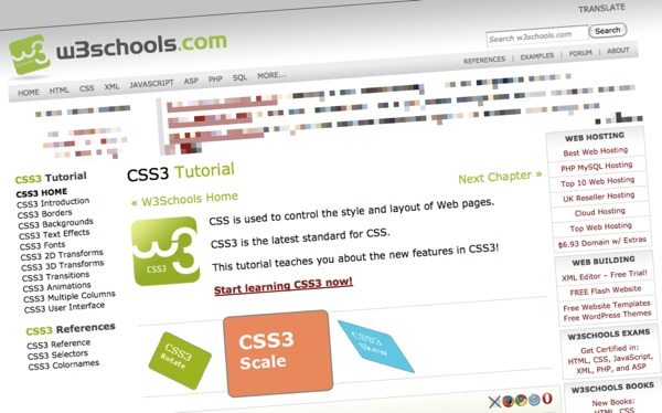 W3Schools tutorial CSS3
