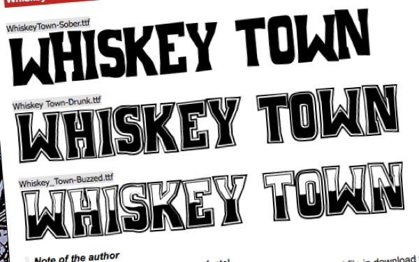 free jack daniels wiskey fonts