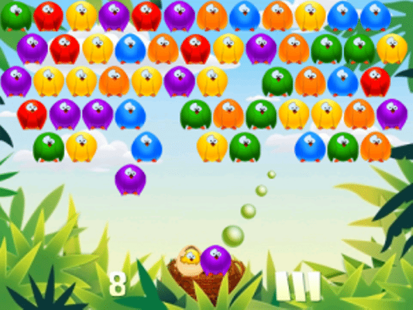 Bubble Birds blackberry juegos arcade clasicos