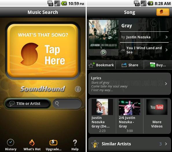 SoundHound aplicaciones reconocer canciones apps