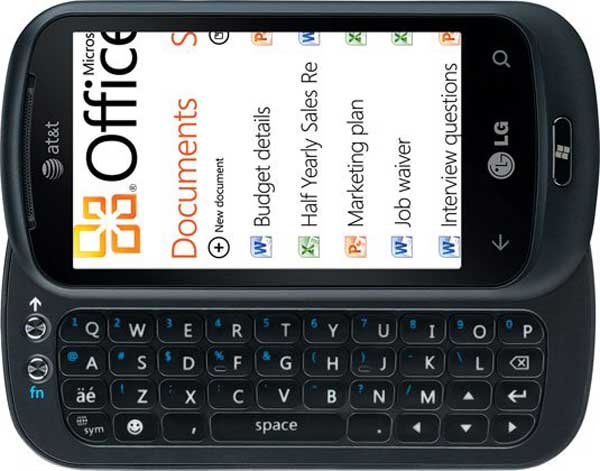 4 LG Optimus 7Q con Windows Phone 7 teclado QWERTY nuevo movil