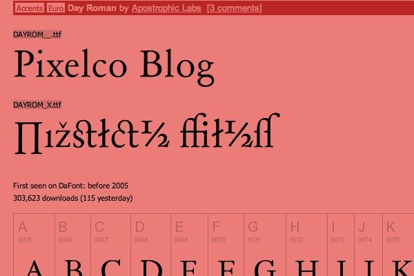 Day Roman, fuente tipográfica gratuita