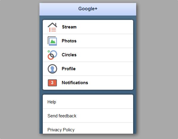 Google Plus Network on iPad