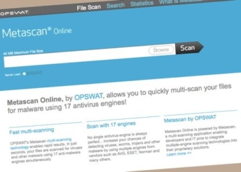 Metascan Online - herramienta para escaner archivos