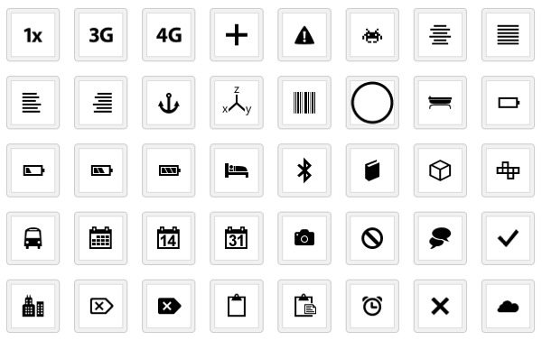 WP7 Icons - colección de iconos gratuita