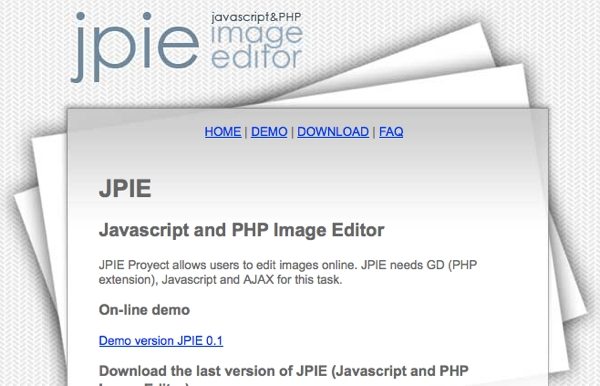 JPIE - Javascript- y PHP editor de imagenes