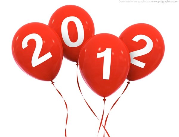 New Year 2012 celebration PSD