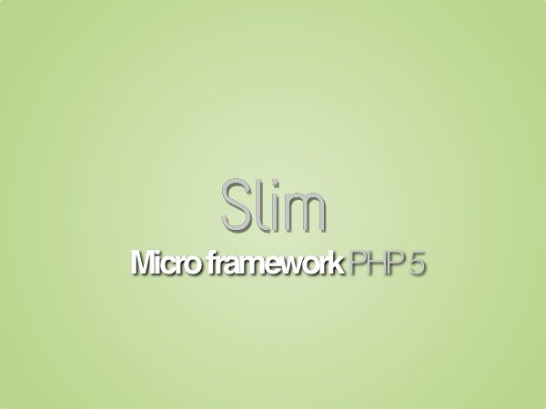 Slim microfamework php 5
