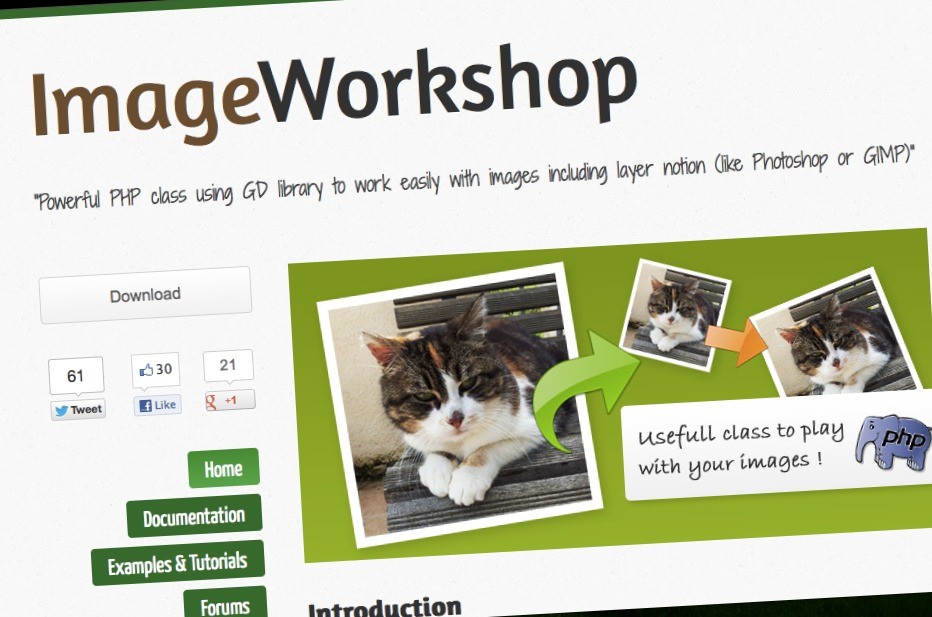 ImageWorkshop clase PHP para trabajar con imágenes