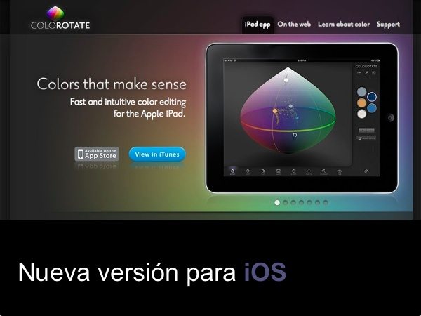 Colorotate - nueva versión para la iOS disponible en la AppStore