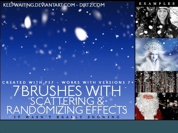 Nieve y escarcha - Photoshop brushes