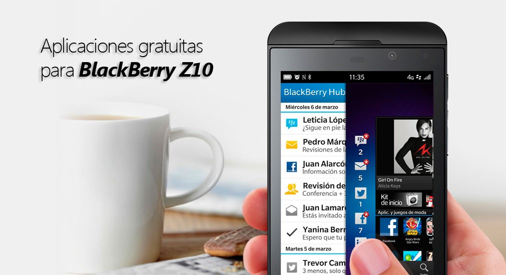 Selección de 6 aplicaciones gratuitas para BlackBerry Z10 